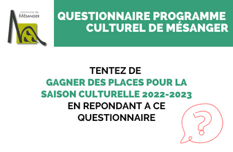 Questionnaire pour le programme culturel