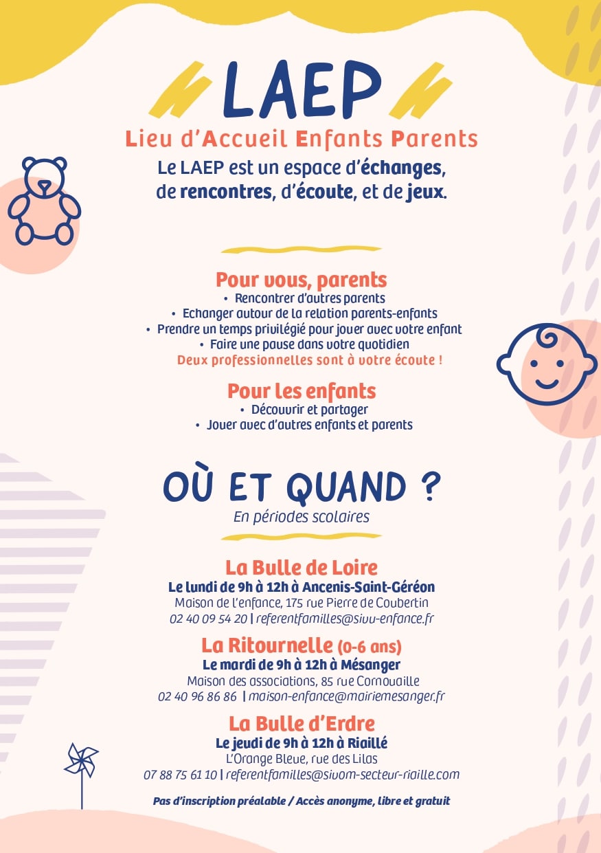Lieu d&rsquo;Accueil Enfants Parents (LEAP), Mairie de Mésanger