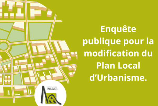 Modification n°5 du Plan Local d&rsquo;Urbanisme &#8211; rapport d&rsquo;enquête publique, Mairie de Mésanger