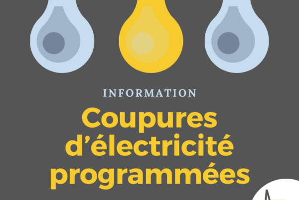 Coupures d’électricité programmées, Mairie de Mésanger