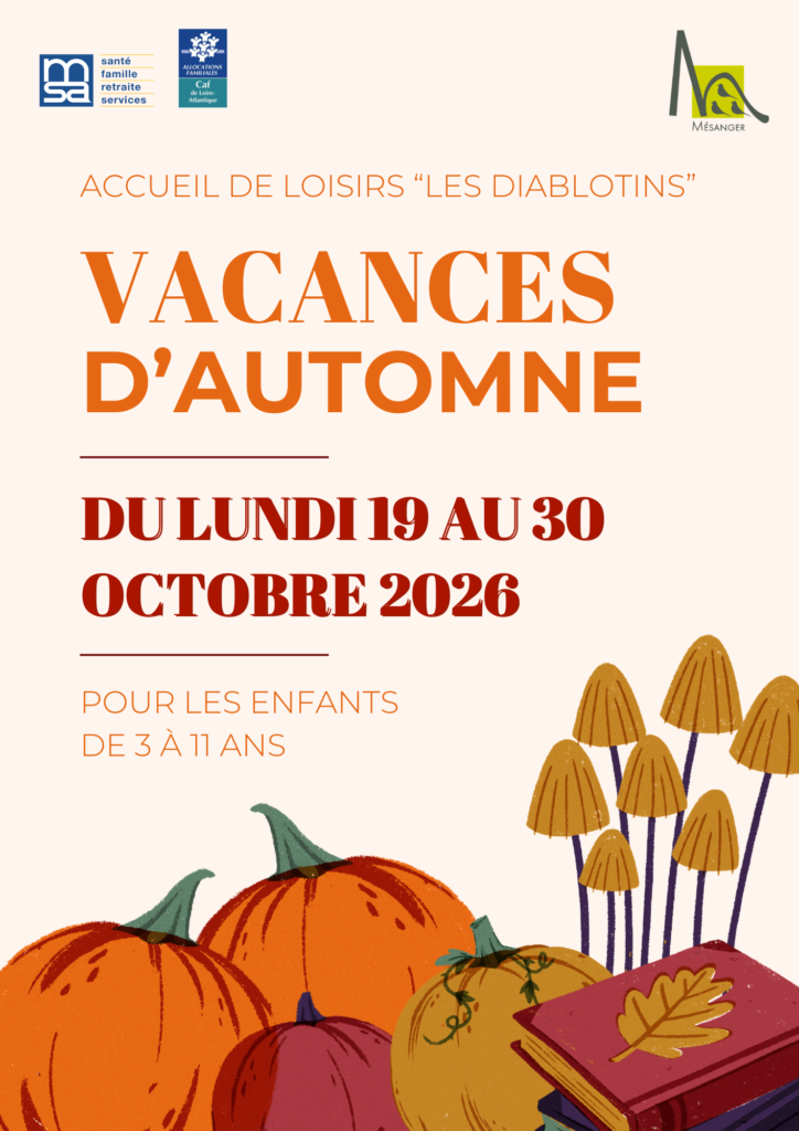 Accueil de loisirs : le programme des vacances d&rsquo;automne est sorti !, Mairie de M&eacute;sanger